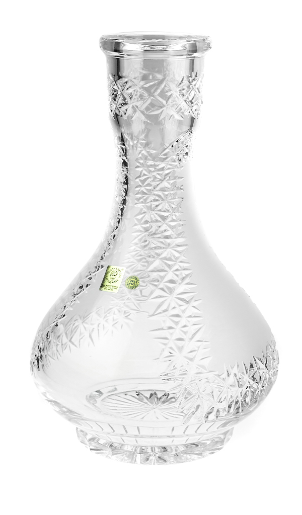 Váza iSmoke Bohemia, Premium Line - Subzero Pear Clear