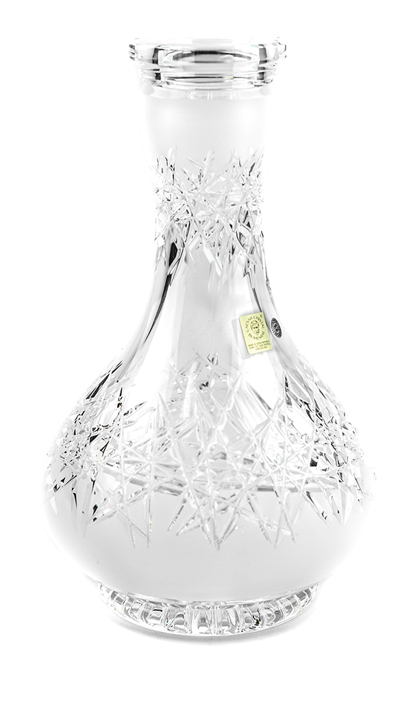 Váza iSmoke Bohemia, Premium Line - Hoarfrost Pear Clear